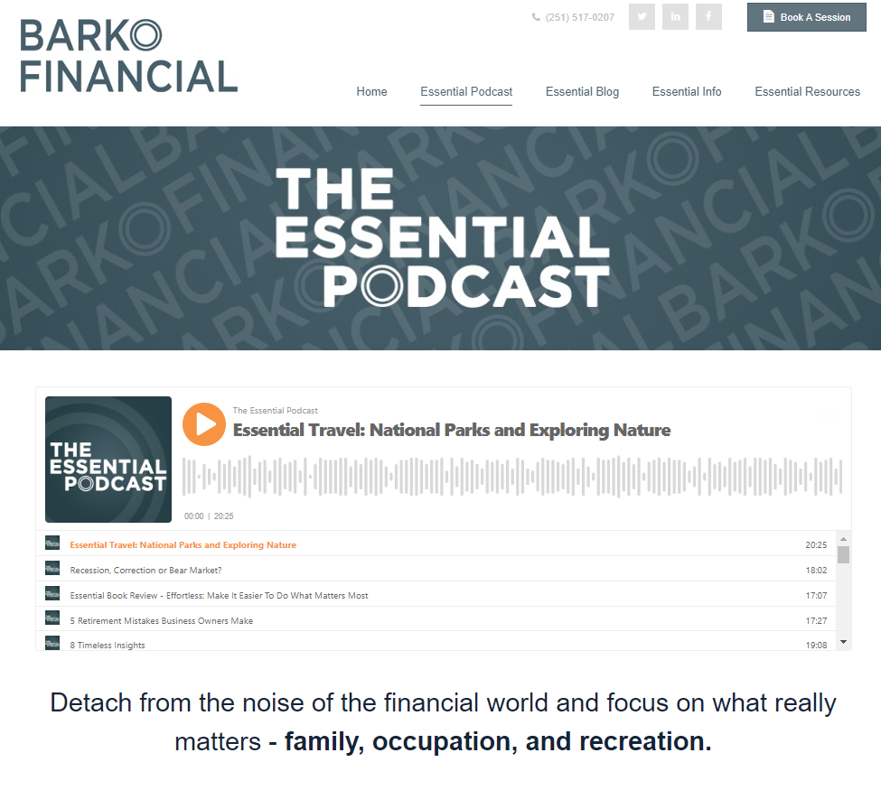 Essential Podcast on Barko Financial