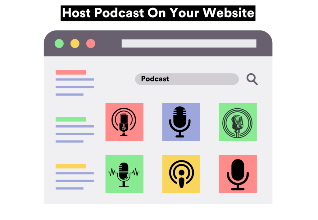 host podcasts on your website
