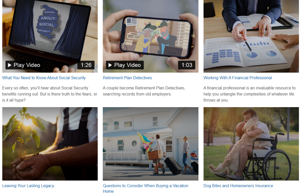 List of information advisory videos