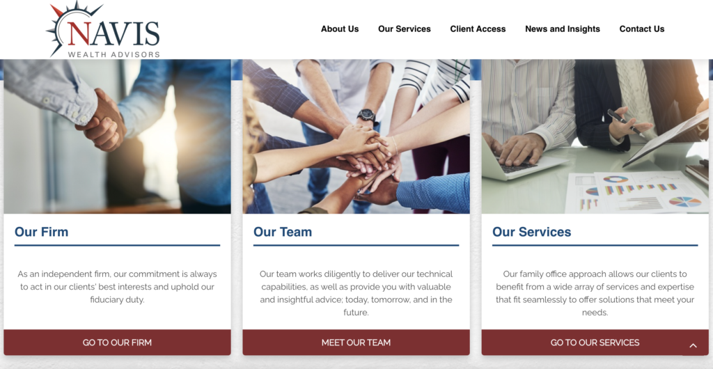 Navis Wealth Advisors Call to Action Boxes