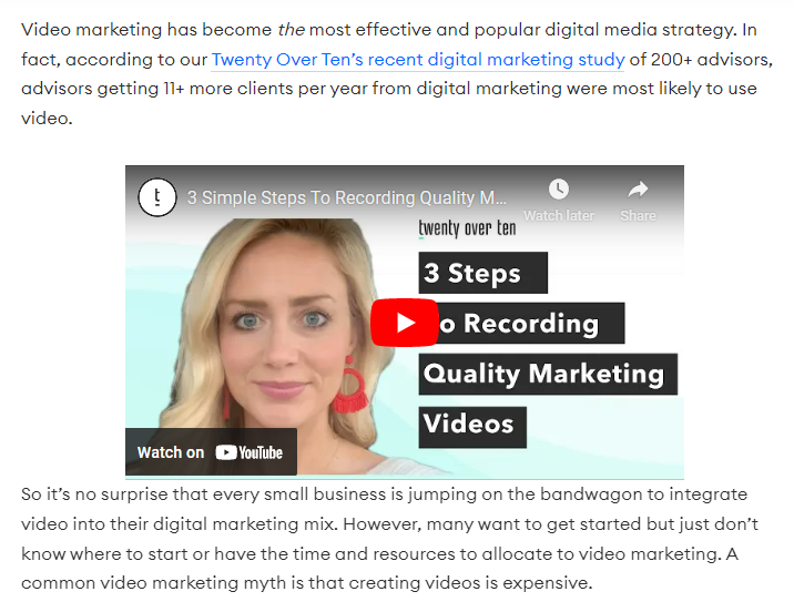 Twenty Over Ten Video Vlog