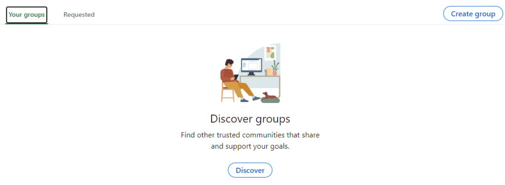 Example of a networking aspect on LinkedIn
