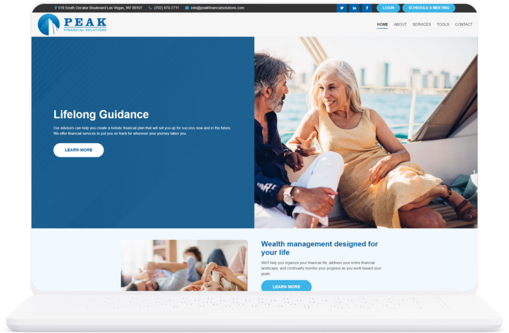 Peak Financial Solutions Website