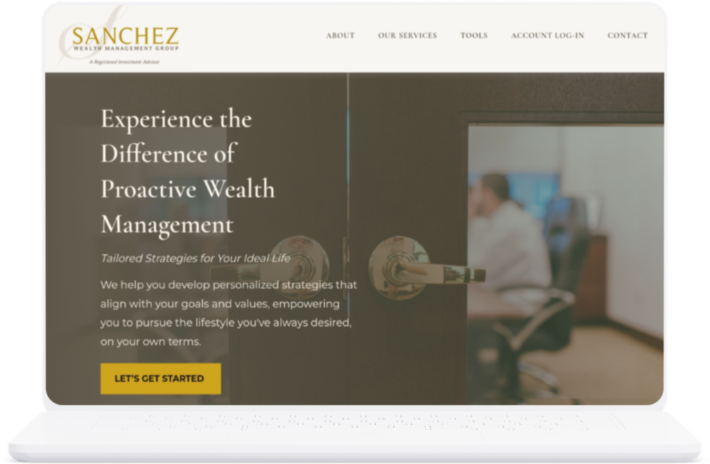 Sanchez Wealth Management Group Financial Advisor Website