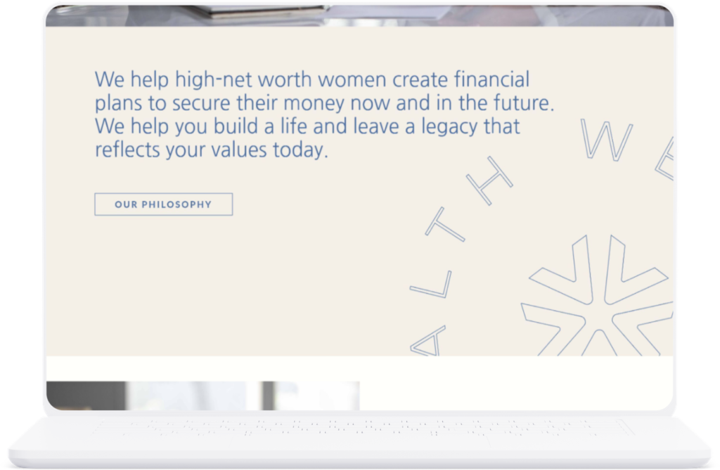 Well Lived Wealth Financial Advisor Website