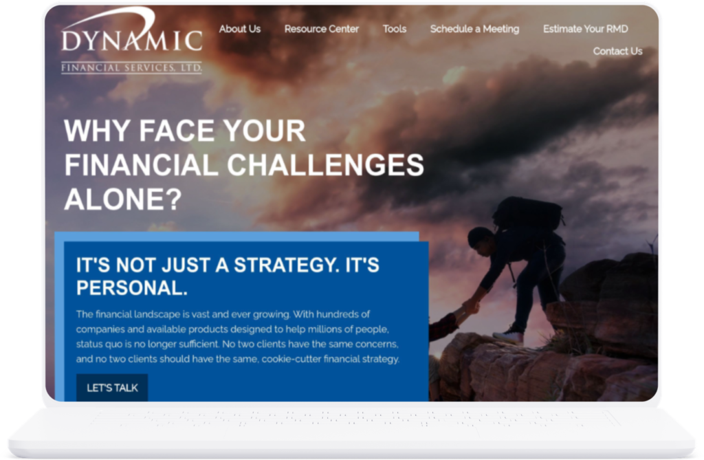 Dynamic Financial Services Website