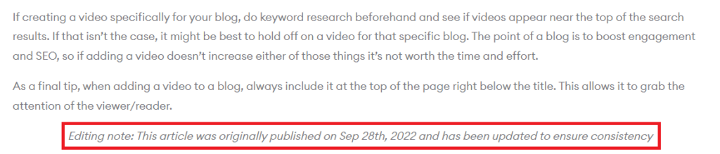 Updated Content on the FMG Blog