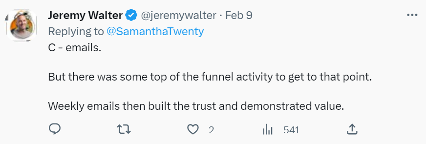 Email examples of marketing tactic financial advisor