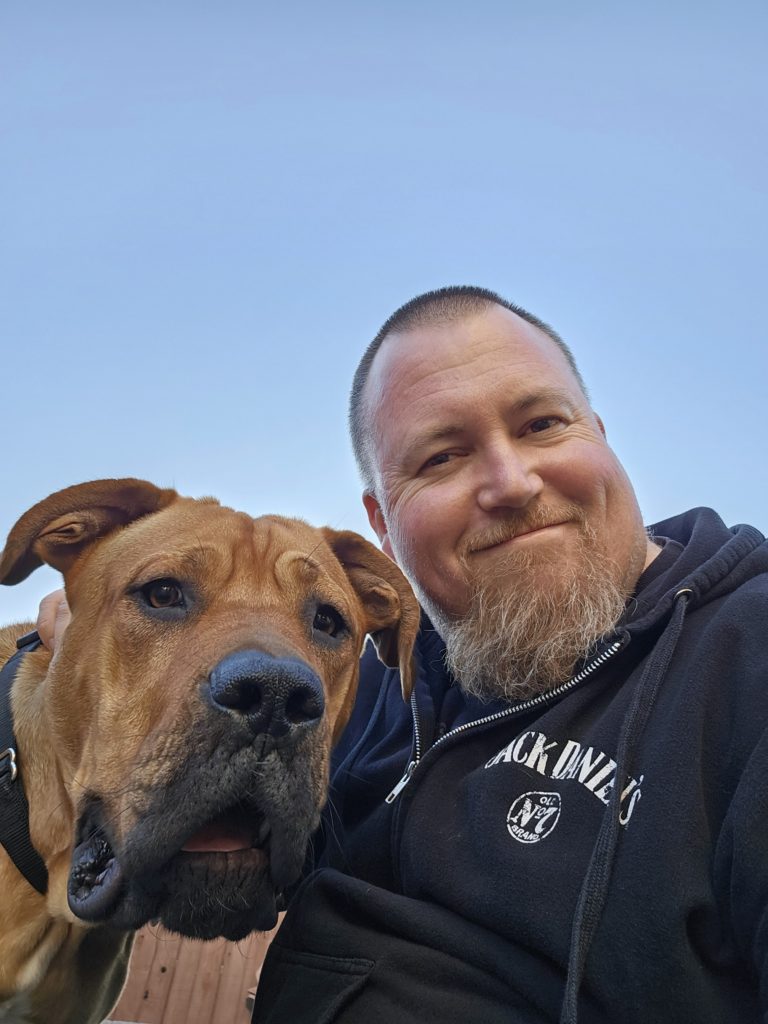 Richard DeTeresa and his dog