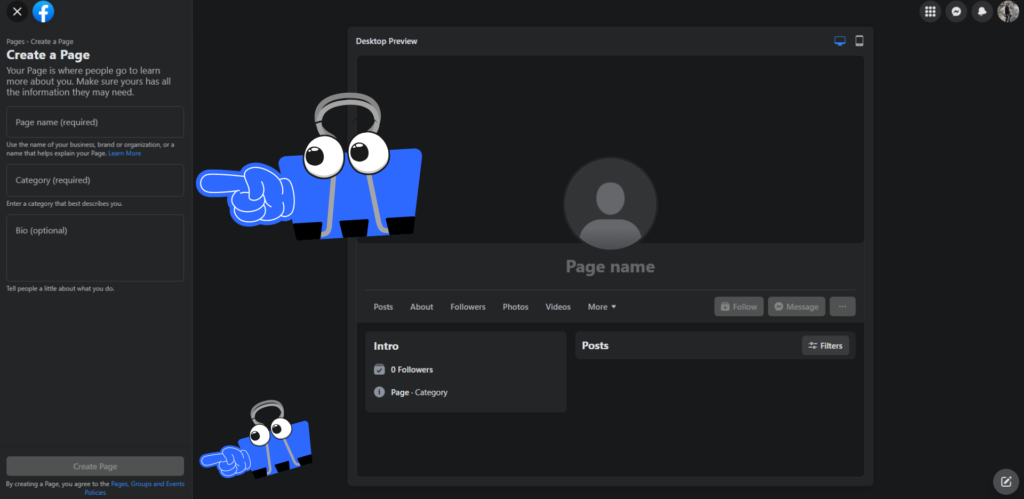 creating a facebook page for business