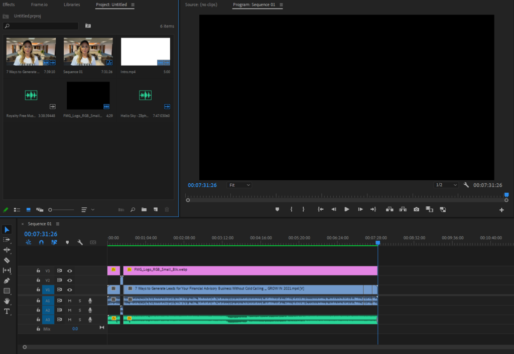 premiere pro timeline