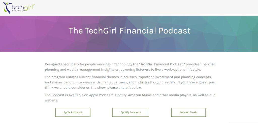 the techgirl financial podcast