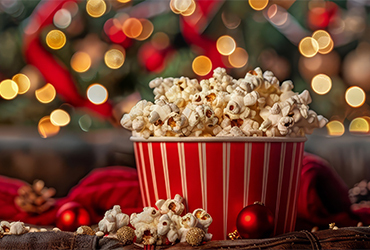 A festive holiday event setup tailored for financial advisors.