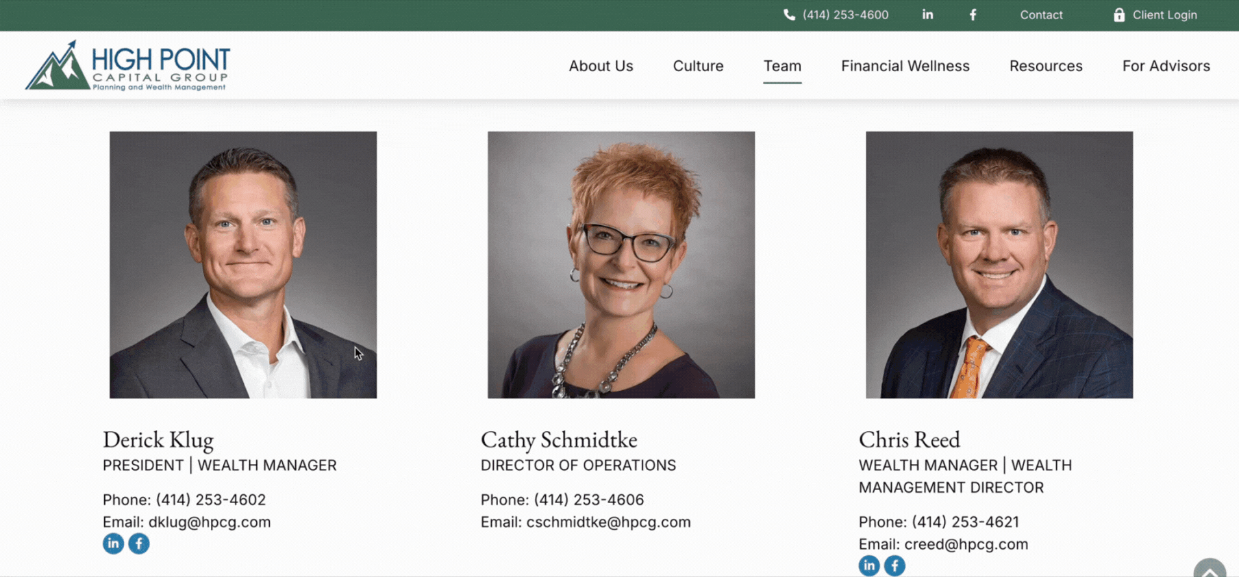 High Point Financial Advisor Website