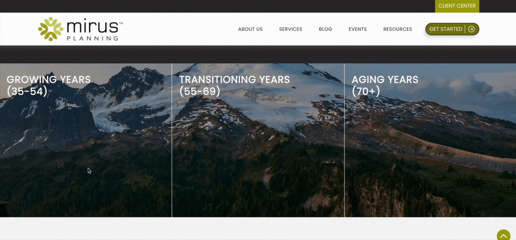 Mirus Planning Financial Advisor Website